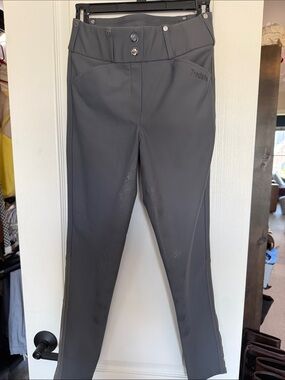 Tredstep Gray Full-Seat Riding Breeches